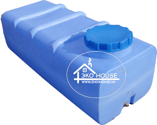 пластиковая емкость для питьевой воды и душа квадратная 100 литров код 104